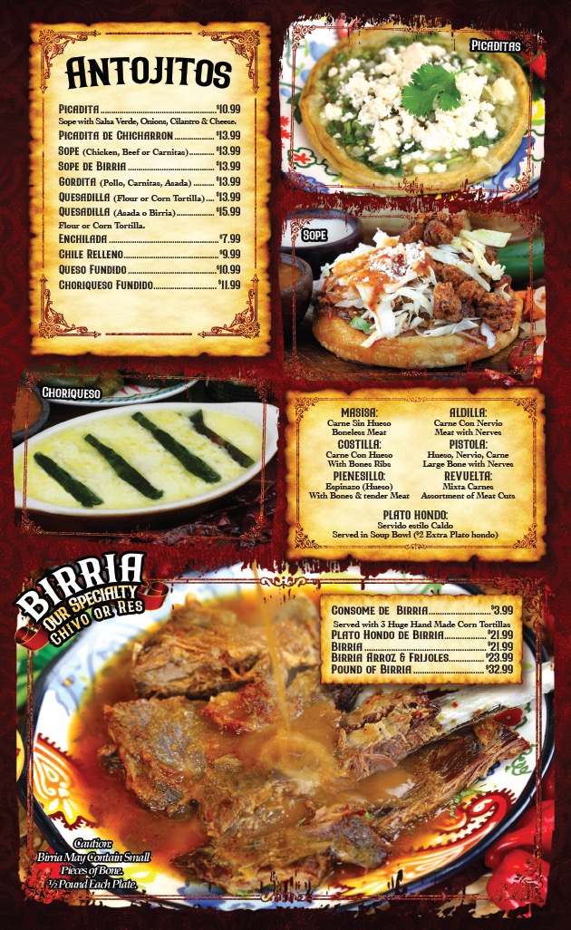 Chalio Menu Page 3